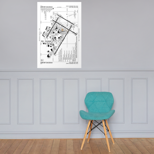 Custom Airport Diagram Posters